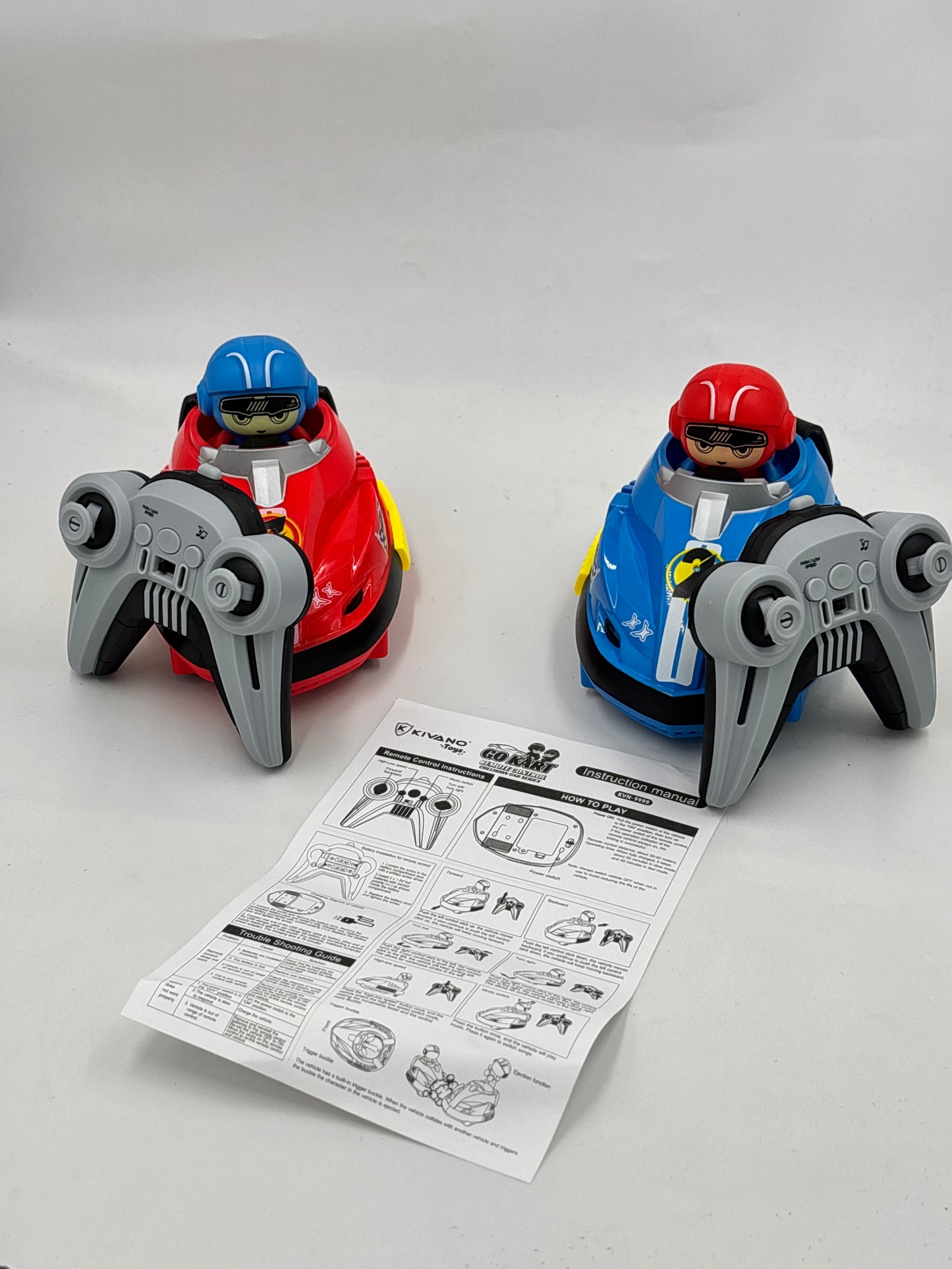 RC Go Kart Battle Game – 2 Player Bumper Car Set